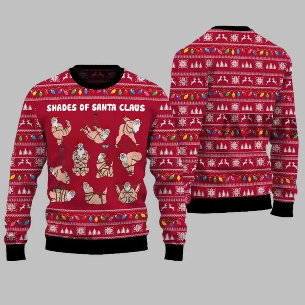 Shades of Santa Claus Ugly Christmas Sweater 2