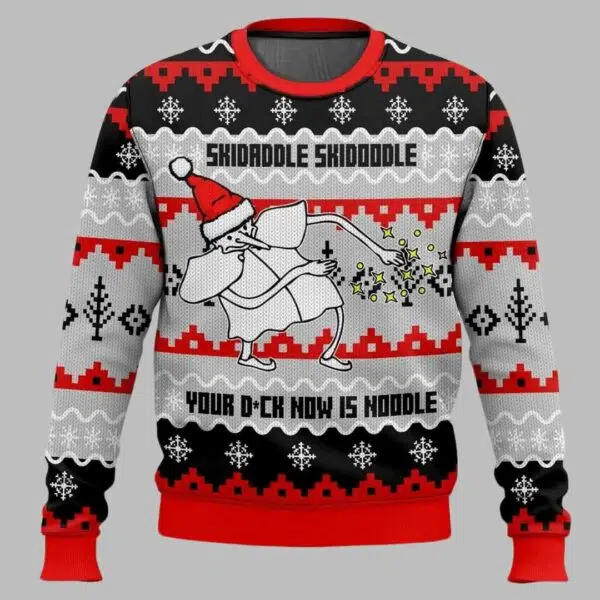 Skidaddle Skidoodle Your Dick now is noodle Ugly Christmas Sweater 2