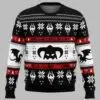 Skyrim Dragon Fa La La La La Ugly Christmas Sweater 2