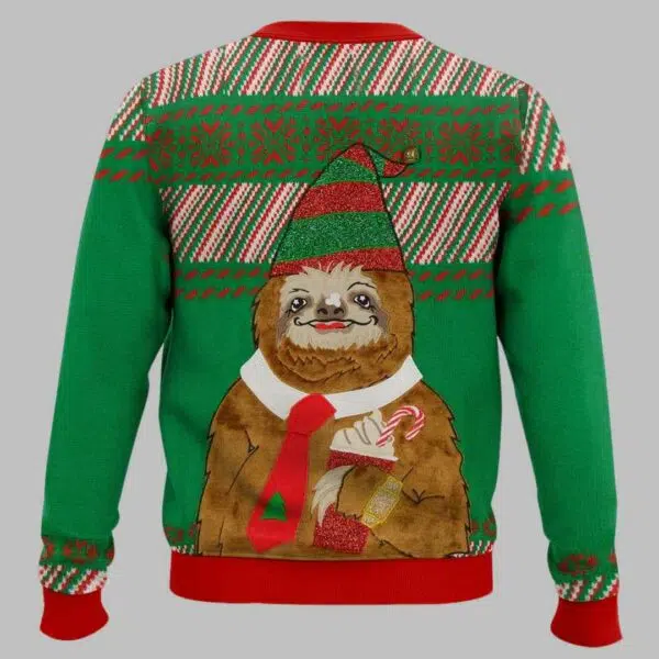 Sloth Santa Ugly Christmas Sweater 3