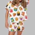 Snacks Satin Pajama Set