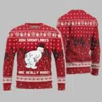 Snowman How Snowflakes Are Really Made Ugly Christmas Sweater