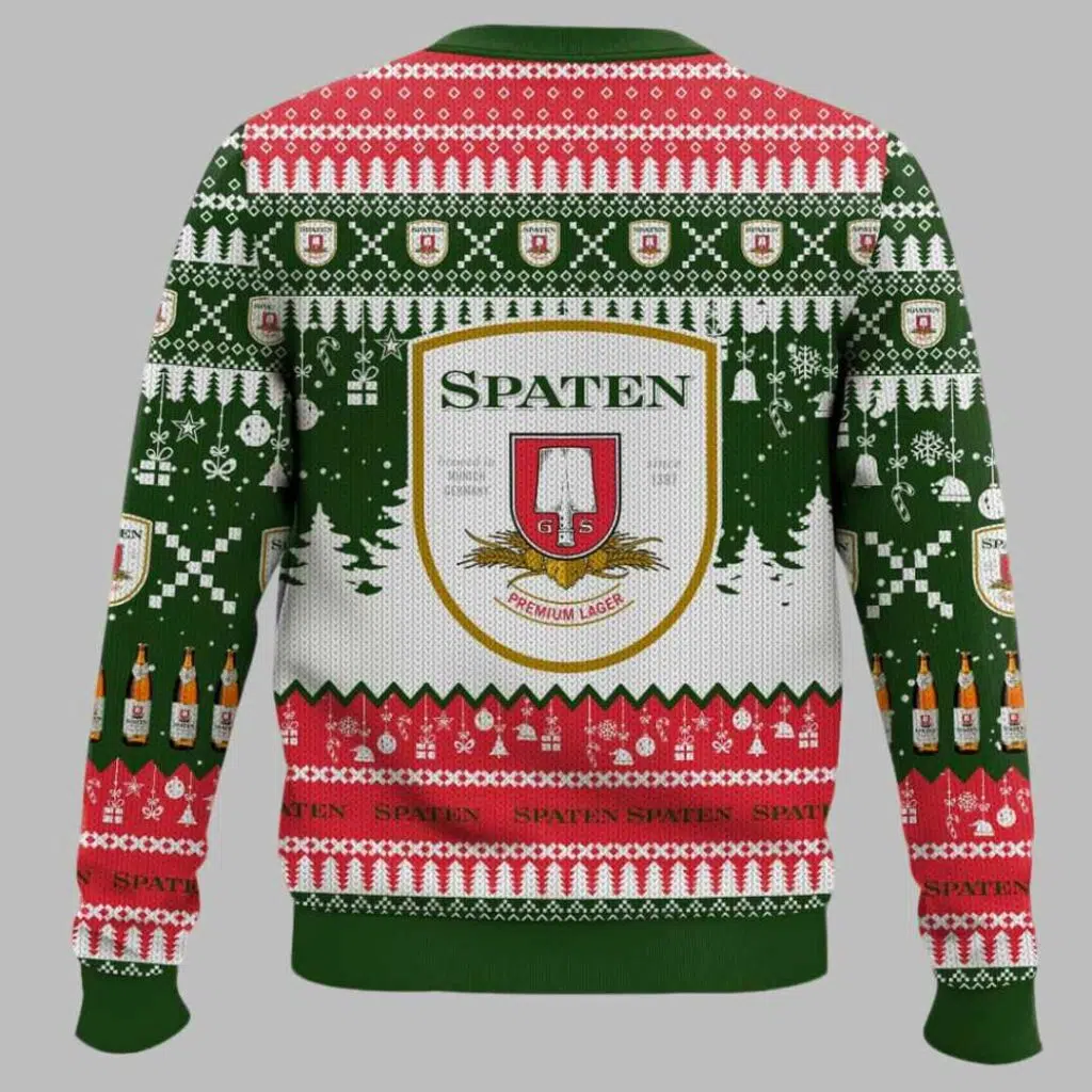 Spaten German Beer Ugly Christmas Sweater 3