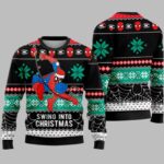 Spider-Man Swing Into Christmas Ugly Christmas Sweater
