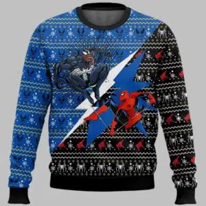 Spider man vs Venom Ugly Christmas Sweater 2