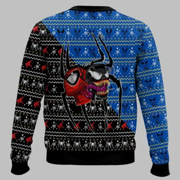 Spider man vs Venom Ugly Christmas Sweater 3