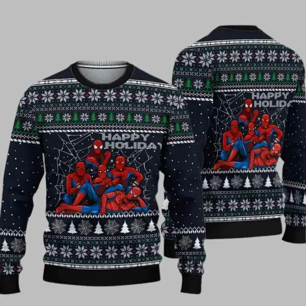 Spiderman Club Ugly Christmas Sweater 1