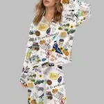 Stars Hollow Satin Pajama Set