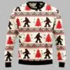 Stylish Bigfoot Ugly Christmas Sweater 2