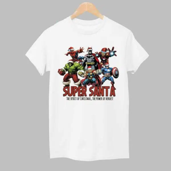 Super Santa The Spirit Of Christmas The Power Of Heros Shirt 1