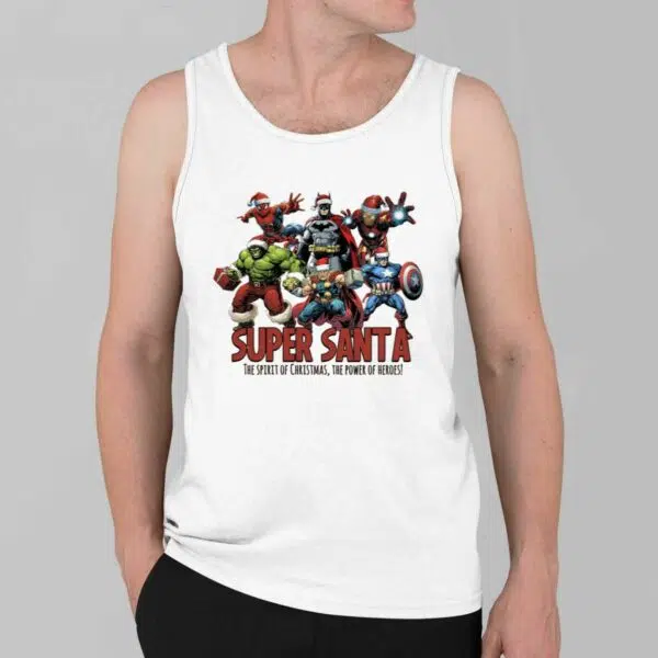 Super Santa The Spirit Of Christmas The Power Of Heros Shirt 2