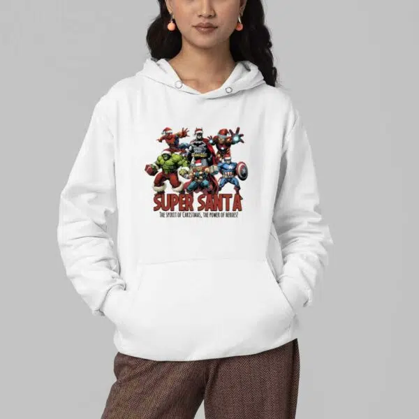 Super Santa The Spirit Of Christmas The Power Of Heros Shirt 3