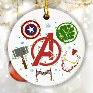 Superhero Icon Christmas Ornament 2