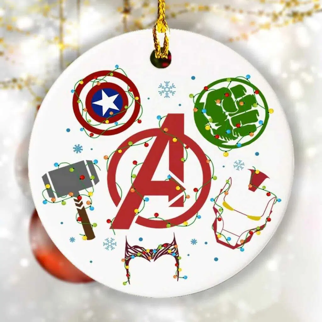 Superhero Icon Christmas Ornament 3