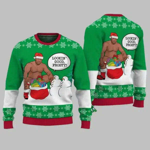 Surprising Frosty Barry Wood Ugly Christmas Sweater 2