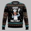 Swedish Chef Vert Der Ferk Ugly Christmas Sweater 1