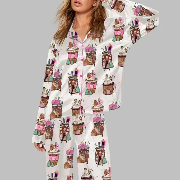 TS Coffee Christmas The Eras Tour Pajama Set 2