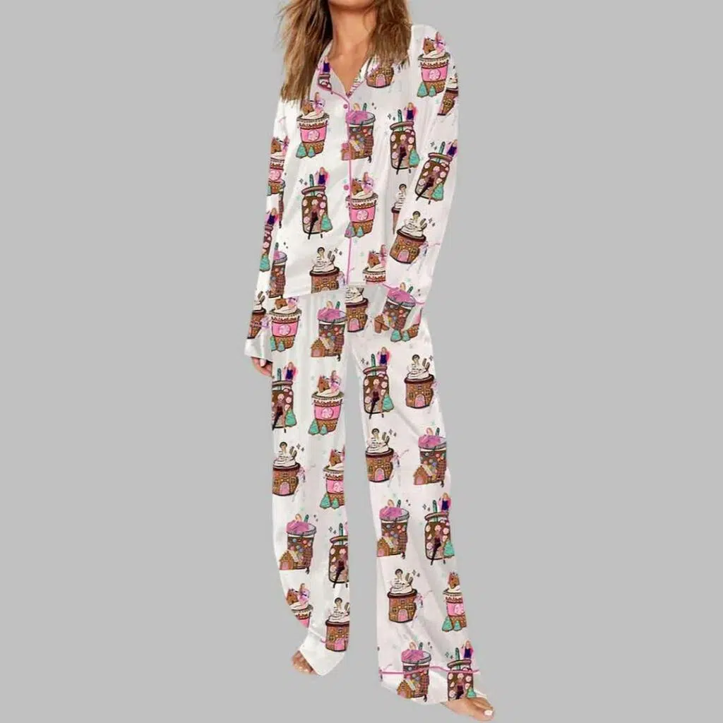 TS Coffee Christmas The Eras Tour Pajama Set 4