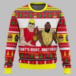 That’s Right Brother Hogan And T WWE Ugly Christmas Sweater