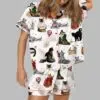 The Eras Cat Edition Satin Pajama Set 2