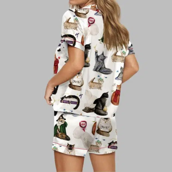 The Eras Cat Edition Satin Pajama Set 3