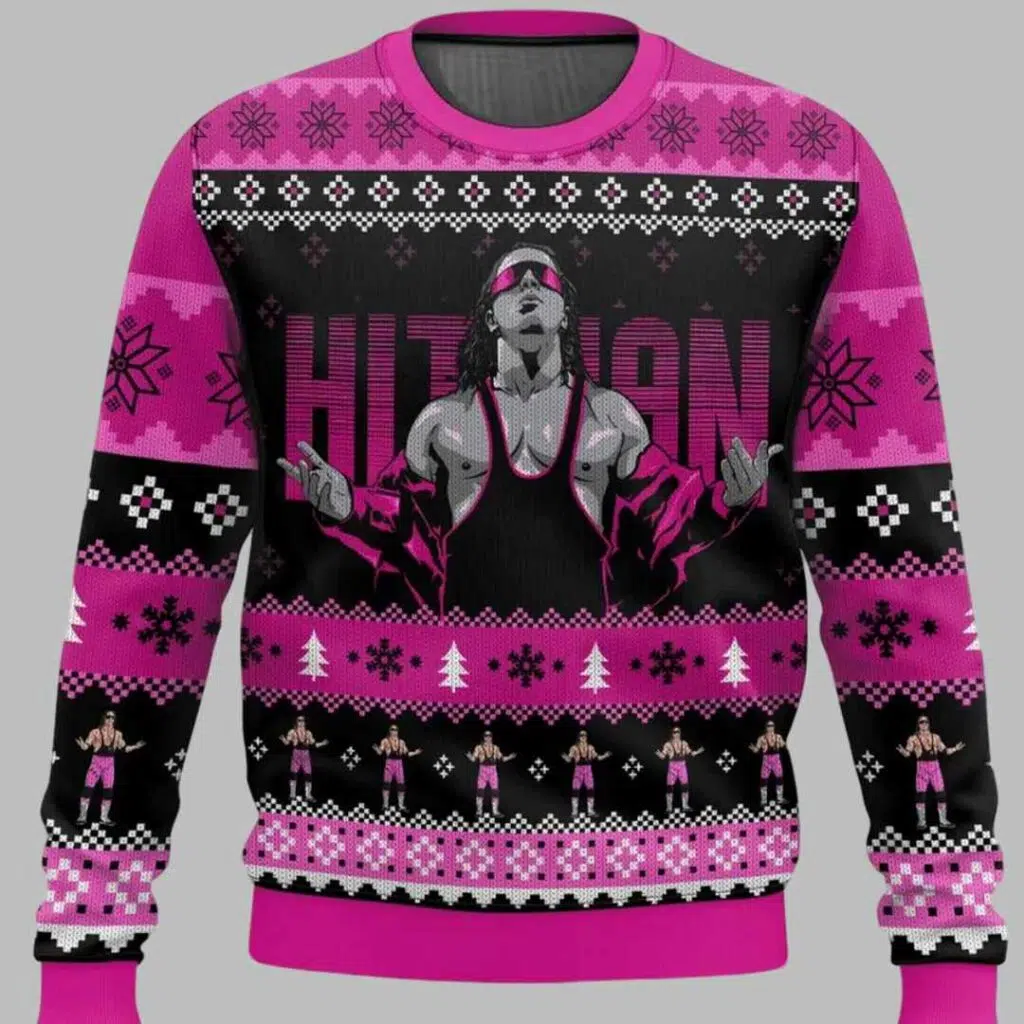 The Hitman Bret Hart Ugly Christmas Sweater 2