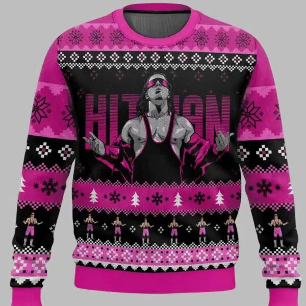 The Hitman Bret Hart Ugly Christmas Sweater 2