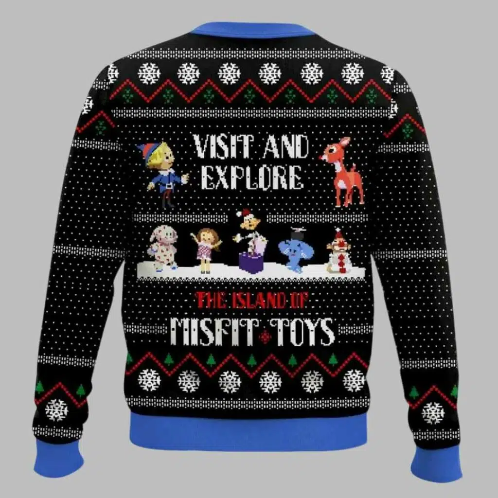 The Island of Misfit Toys Rudolph Christmas Sweater 2