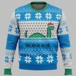 The Loch Ness Monster Believe In Me Nessie Ugly Christmas Sweater
