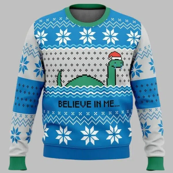 The Loch Ness Monster Believe In Me Nessie Ugly Christmas Sweater 2