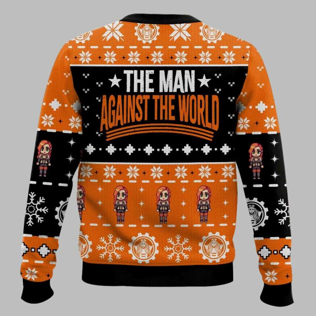 The Man Becky Lynch Ugly Christmas Sweater 3 The Man Becky Lynch Ugly Christmas Sweater 3