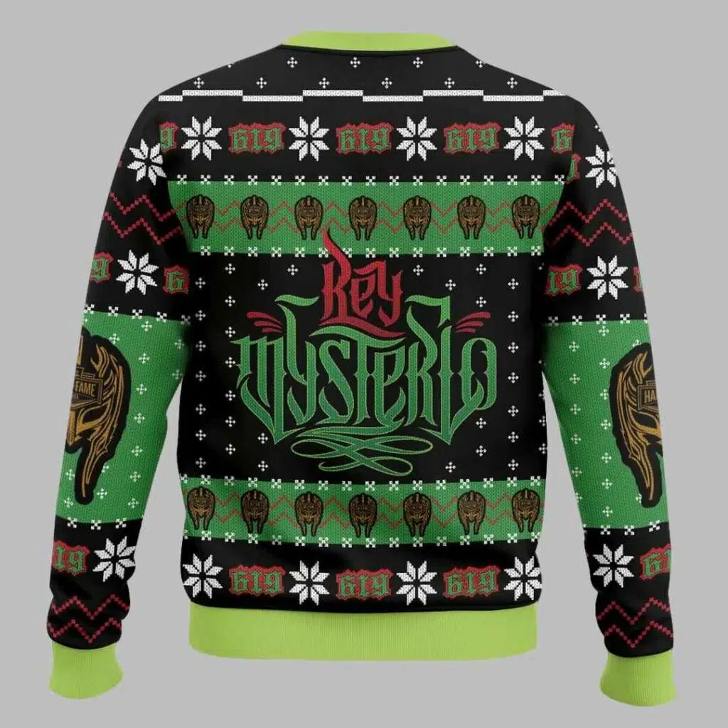 The Master Of The 619 Rey Mysterio Ugly Christmas Sweater 2