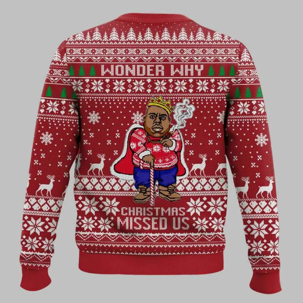 The Notorious BIG Christmas Ugly Christmas Sweater 3