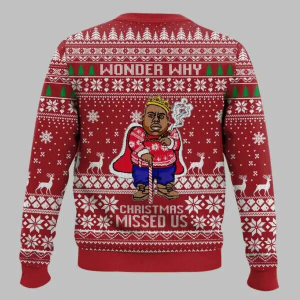 The Notorious BIG Christmas Ugly Christmas Sweater 3