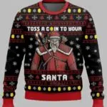 The Witcher Santa Claus Toss A Coin To Your Ugly Christmas Sweater