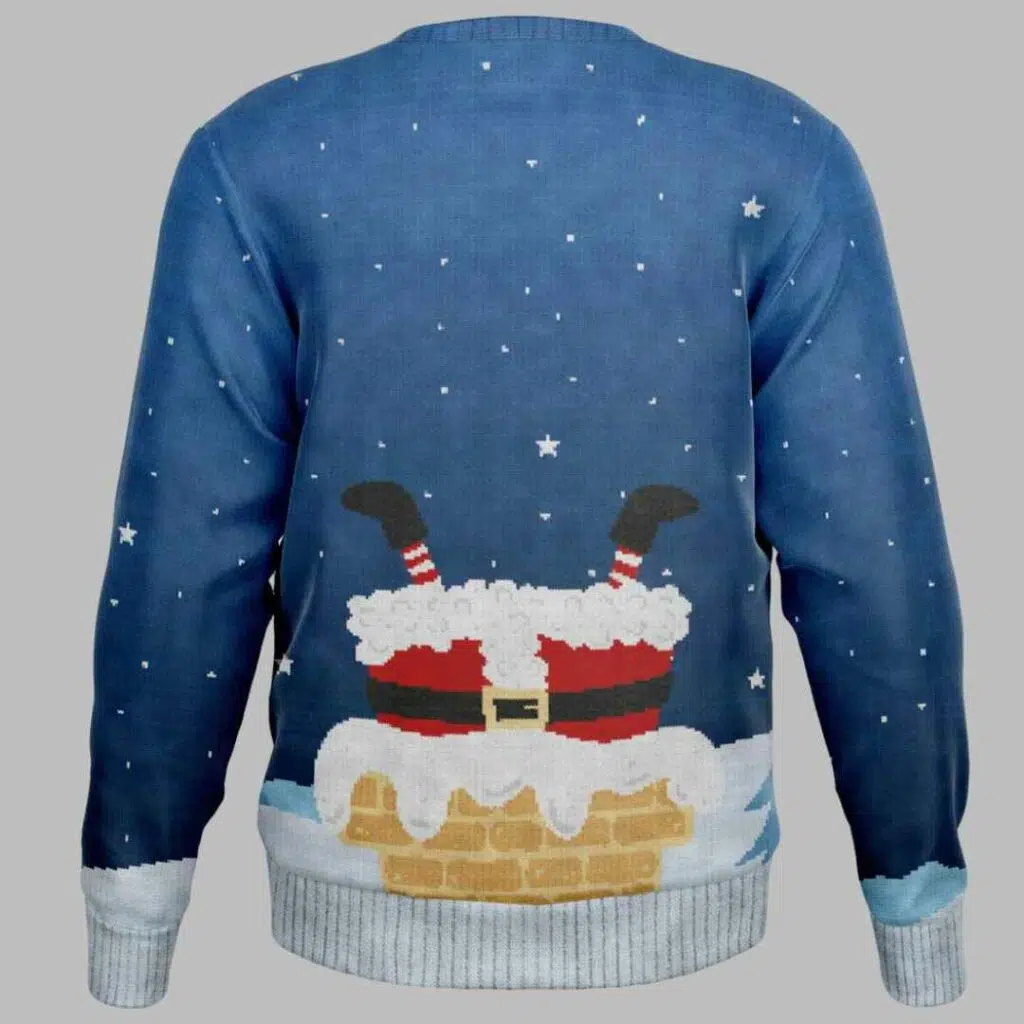 This Santa Loves To Go Down Ugly Christmas Sweater 3