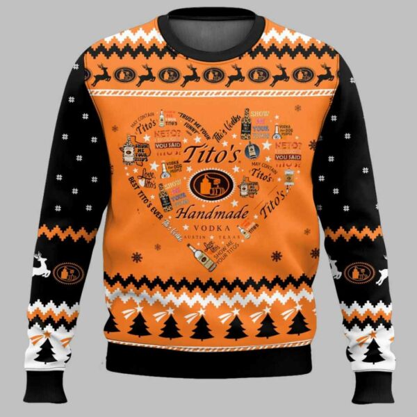 Tito's Heart Ugly Christmas Sweater 2