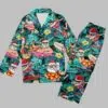 Tropical Santa Aloha Christmas Women Pajamas Set 2