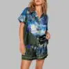 Van Gogh The Starry Night Art Print Pajama Set 2