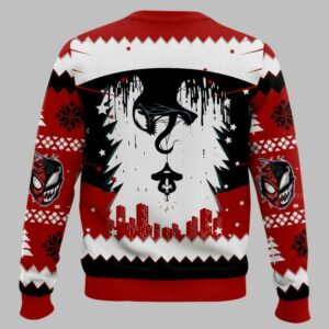 Venom x Spiderman Last Dance Ugly Christmas Sweater 2