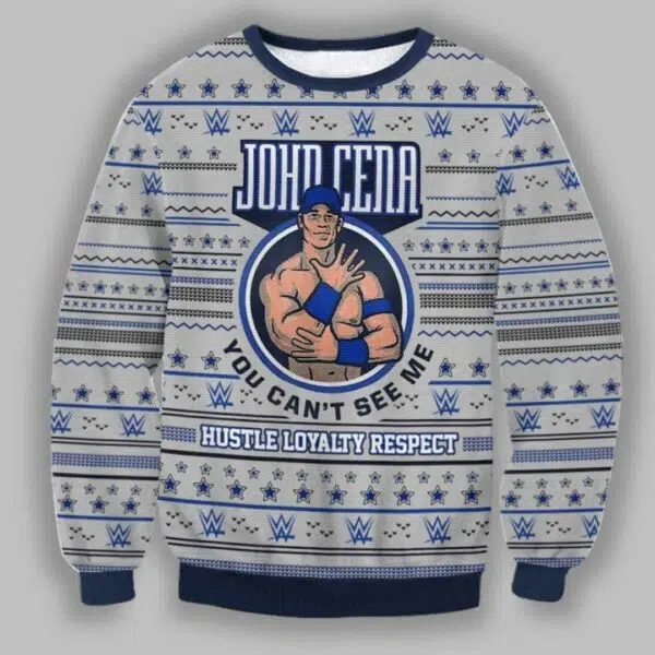 WWE John Cena Ugly Christmas Sweater 2