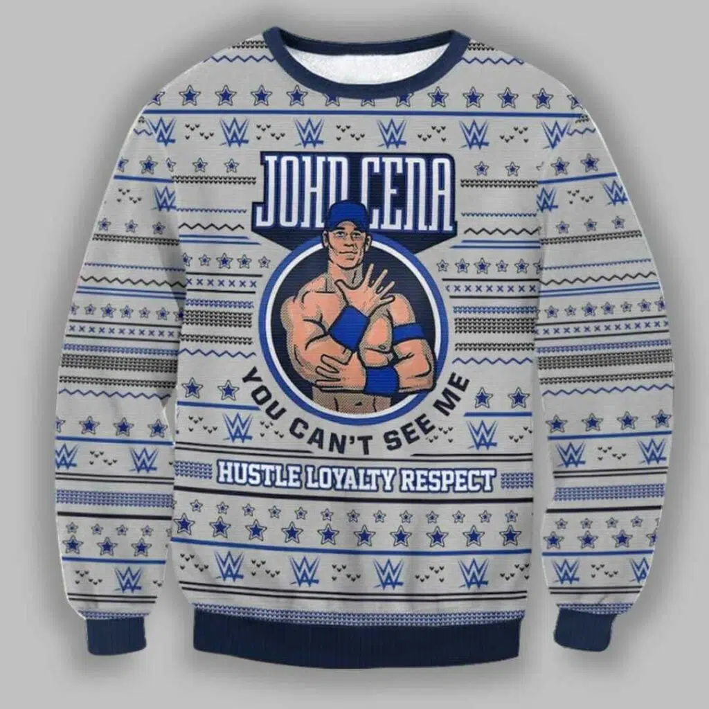 WWE John Cena Ugly Christmas Sweater 3