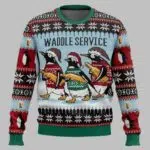 Waddle Service Christmas Ugly Christmas Sweater