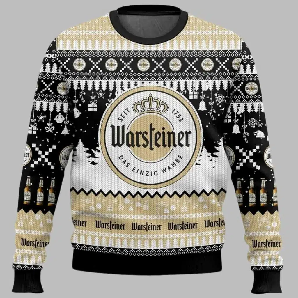 Warsteiner German Beer Ugly Christmas Sweater 3