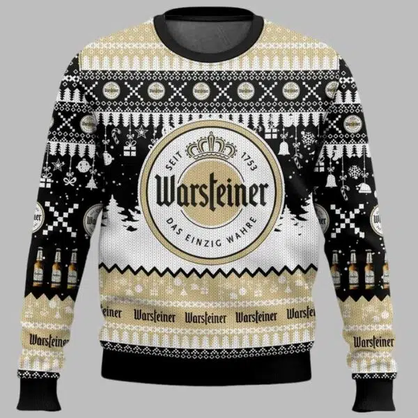 Warsteiner German Beer Ugly Christmas Sweater 3