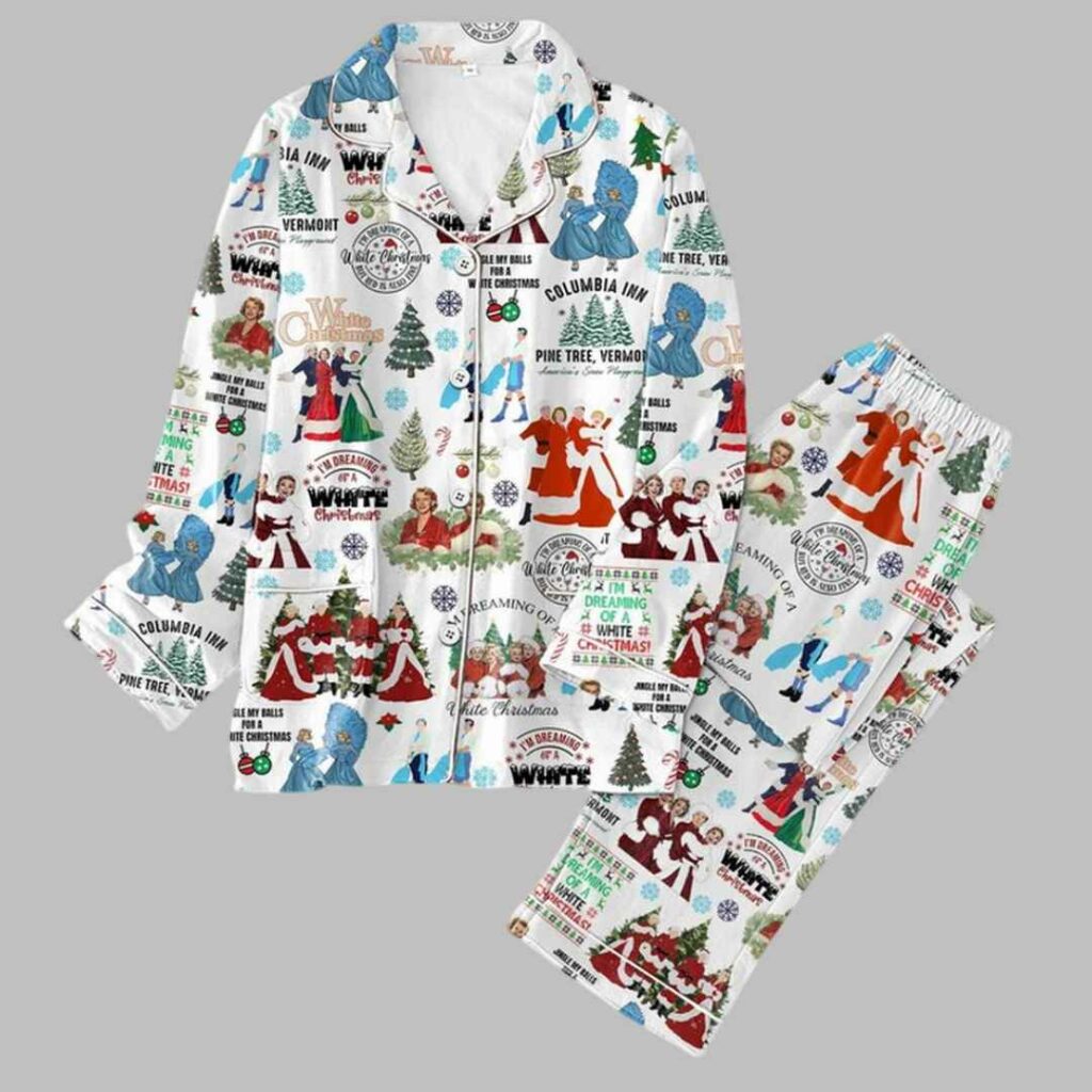 White Christmas Movie Pajama Set 3 White Christmas Movie Pajama Set 3