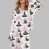 Wicked Print Pajama Set 4