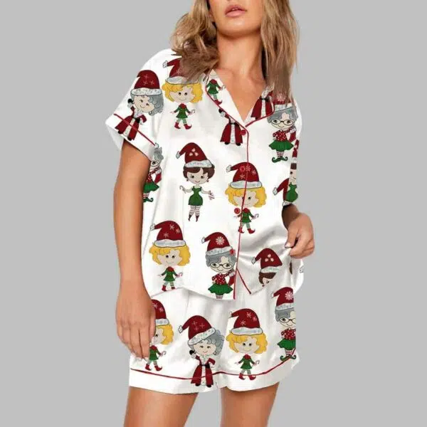 Womens Golden Girls Christmas Pajama Set 2