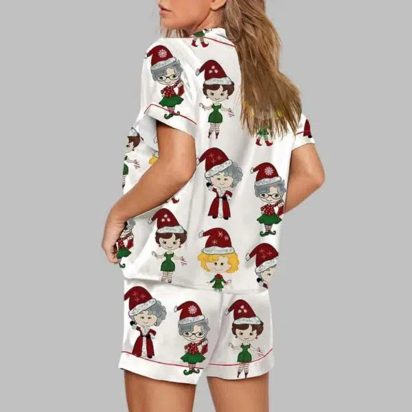 Womens Golden Girls Christmas Pajama Set 3