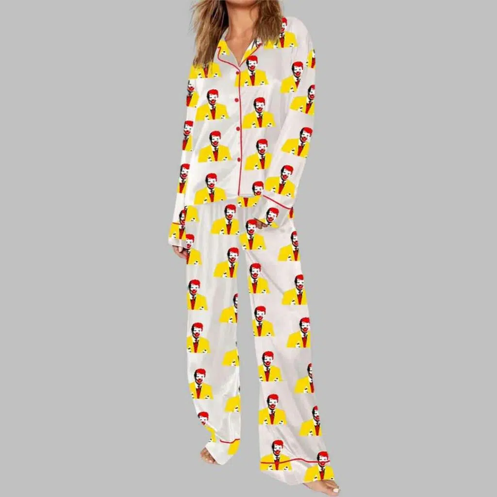 Womens McDonald Donald Trump Pajama Set 2